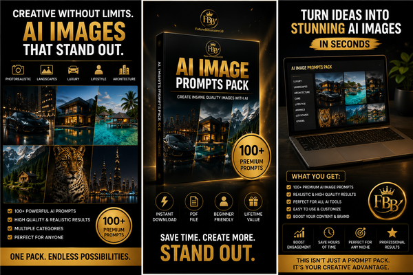 AI Millionaire Lifestyle Prompts Pack – Luxury Mansions, Private Helicopters, Supercars & Old Money Aesthetics